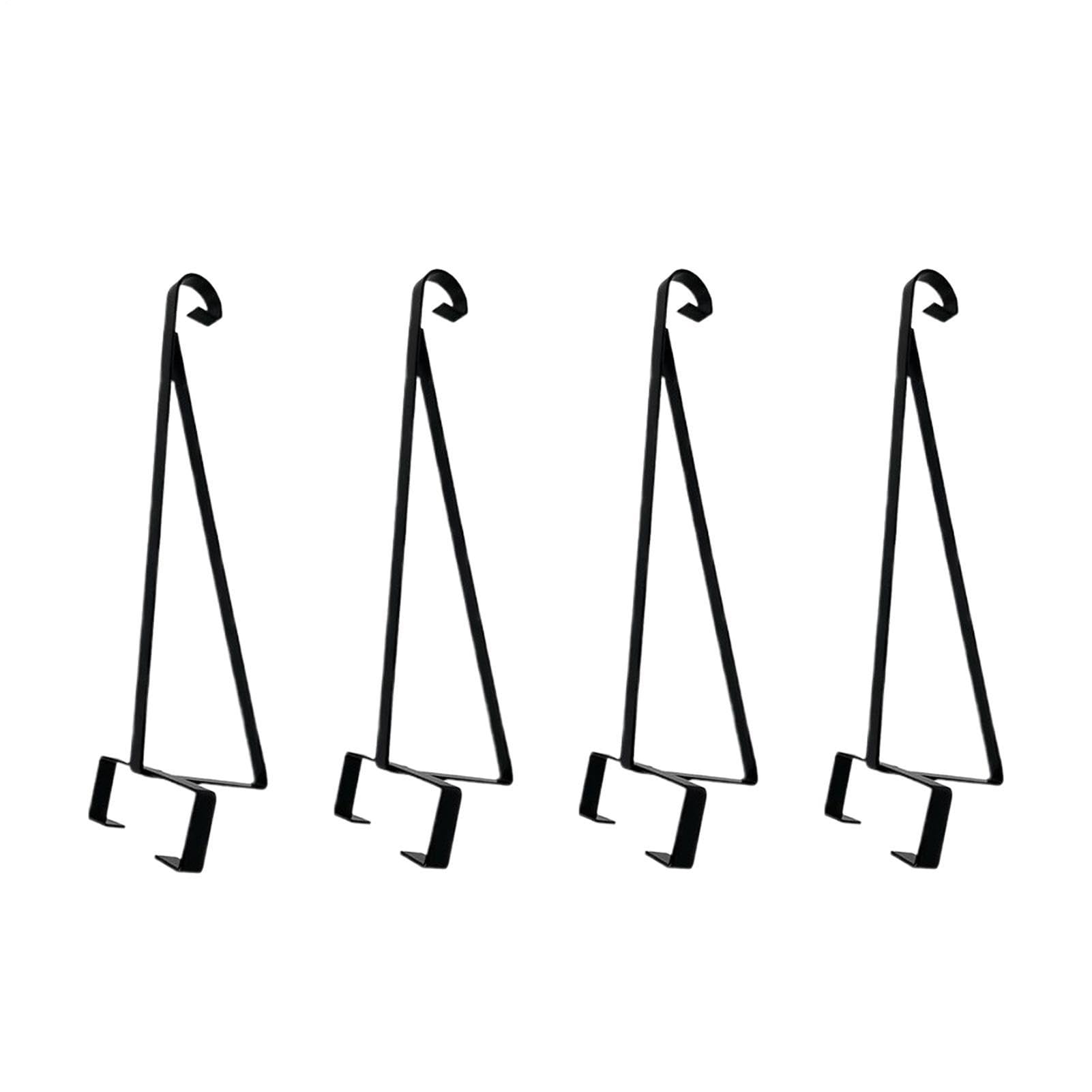 Suspension D'Extérieur Lot De 4 Crochets Métalliques Pour Jardinière 38 Cm