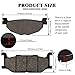 SOLLON Front and Rear Brake Pads for Yamaha Majesty 400 YP400 YP 400 2005 2006 2007 2008 2009 2010 2011 2012 2013