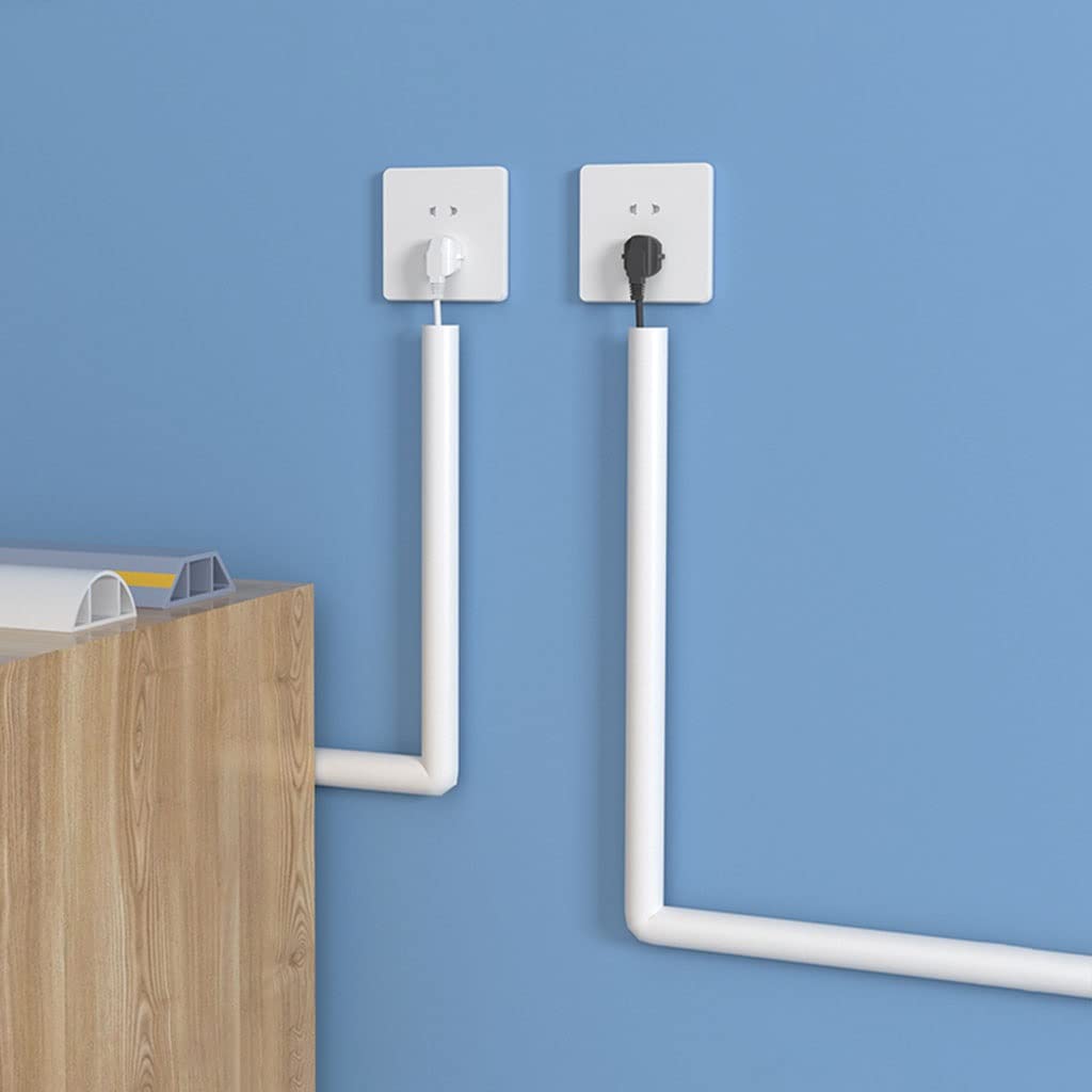 Canalina Cavi Pavimento Calpestabile per Ufficio, Canalina Passacavi Muro Adesiva,Protezione per Cavo per Pavimento in PVC Resistente per Pavimento (Color : Red, S : 10m)
