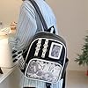 Ita Bag Backpack for Girls with Pin Display Insert - Y2K Anime Cosplay Backpack for School (Black) - Image 2