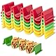 Yesaler Taco Halter Ständer Taco Tray Holder Hält Je Bis zu 4 Tacos ABS-Kunststoff für Tacos Sandwiches Restaurant Party 6 Stück
