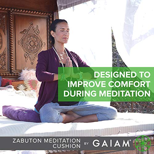 Gaiam,Polyester 05-62074 Meditation Cushion Zabuton, 1 Count (Pack Of 1), Purple #TOP1