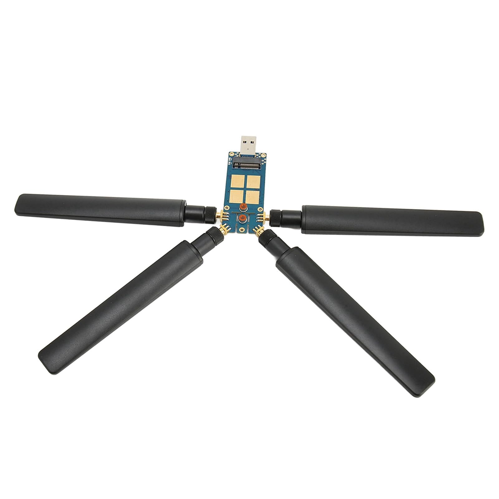 Cuifati Scheda di Espansione Dongle 5G, Adattatore USB 3.1 a M.2 Key B con Interfaccia Antenna 4 SMA e Piastra di Dissipazione del Calore, Modulo 5G Ad Alta velocità per Quectel SIM82XX RM50XQ, Lega