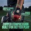 Copper Tech Skeleton Golf Gloves Men Right Handed Golfer or Left Handed Golfer (2nd Gen) | Copper Compression Joint Support with Tacky Grip | Flexible & Comfortable Fit with Premium Leather