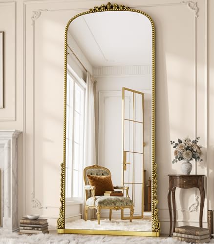 FlyEcho 71 x 32 Antique Gold Vintage Full Length Mirror