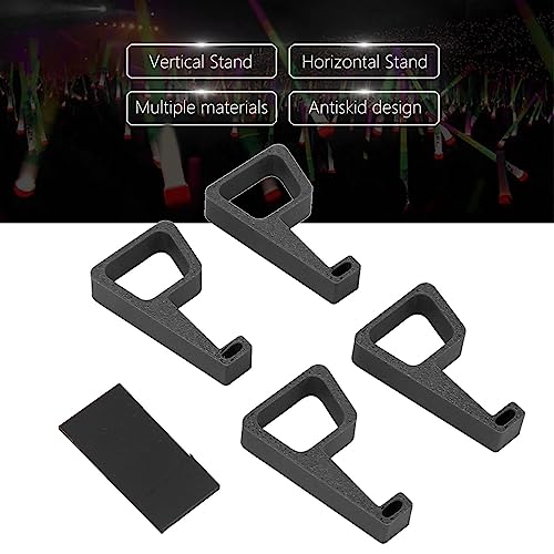 Image of Bracket for Slim, 4PCS Console Horizontal Holder Game Machine Cooling Legs with Anti Slip Pads, Heightening Bracket for Slim, for Better Heat Dissipation (Black)