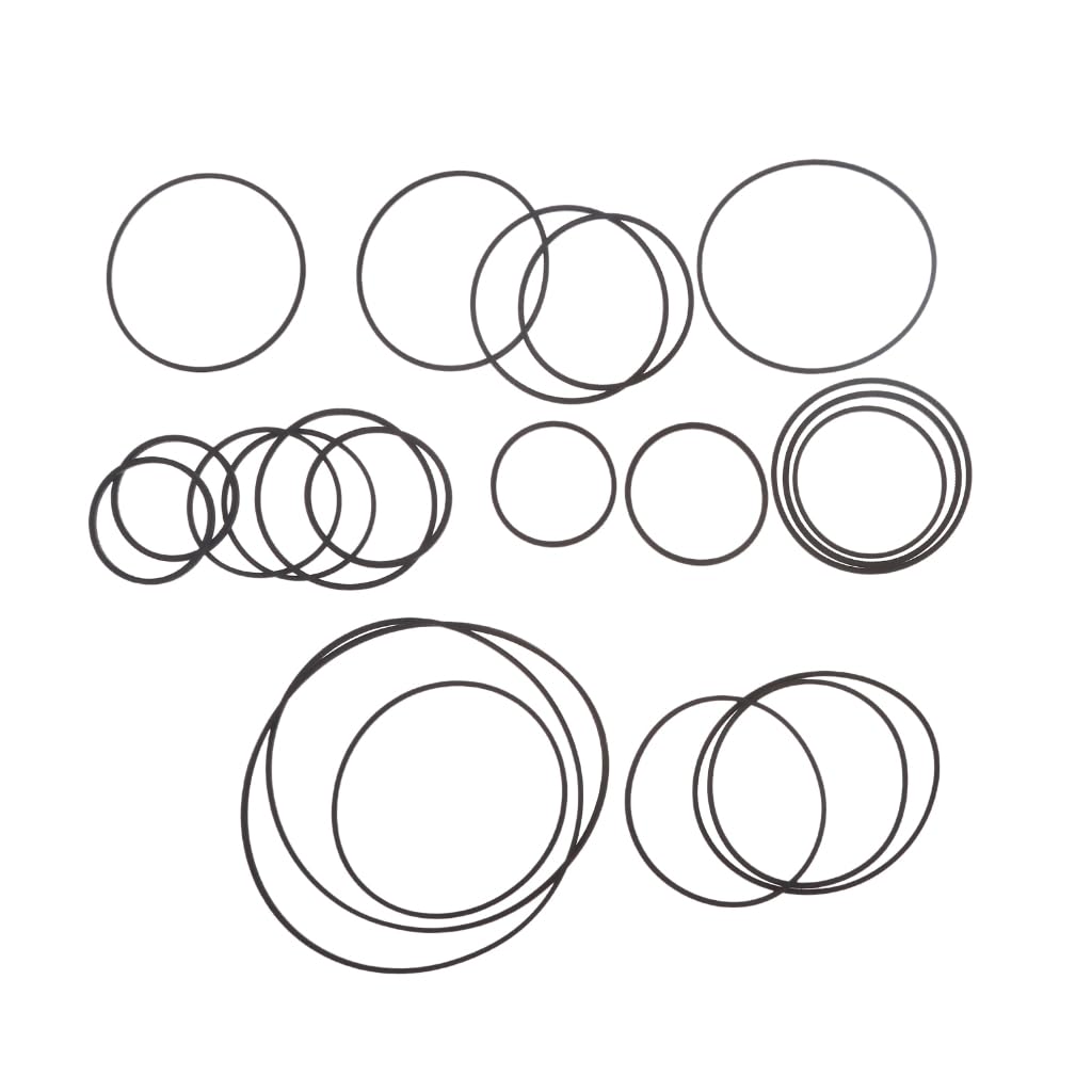 Elnwnnkc 20pack 735-65mm Mix Tape Machine Belt New Assorted Common Belt for Recorders