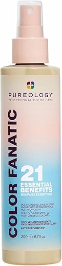 Pureology Color Fanatic Leave-in Conditioner | Hair Treatment and Detangler Spray | Smooths Frizz and Protects Hair Color From Fading | Heat Protectant | Vegan