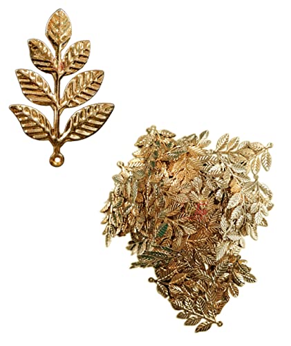 Image of Premium Golden Metal Charms Filigree Connectors for Craft and Jewellery Making Accessories DIY