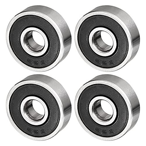 QUARKZMAN 626-2RS 6x19x6mm Kugellager x 4Stk. Kohlenstoffstahl für Maschinen und Werkzeuge Doppelt versiegelt