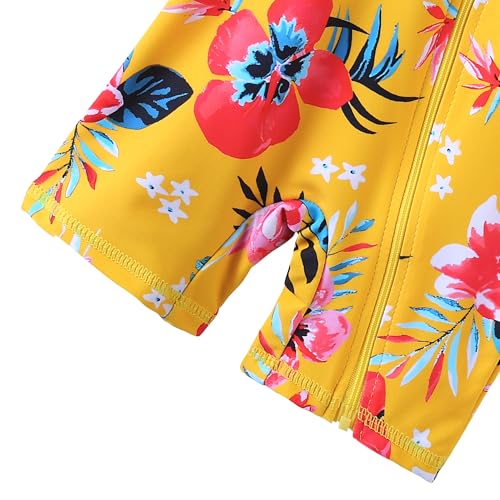 Image of XFGIRLS Baby /Toddler Girls Swimsuit Long Sleeve One-Piece Bathing Suit Rash Guard