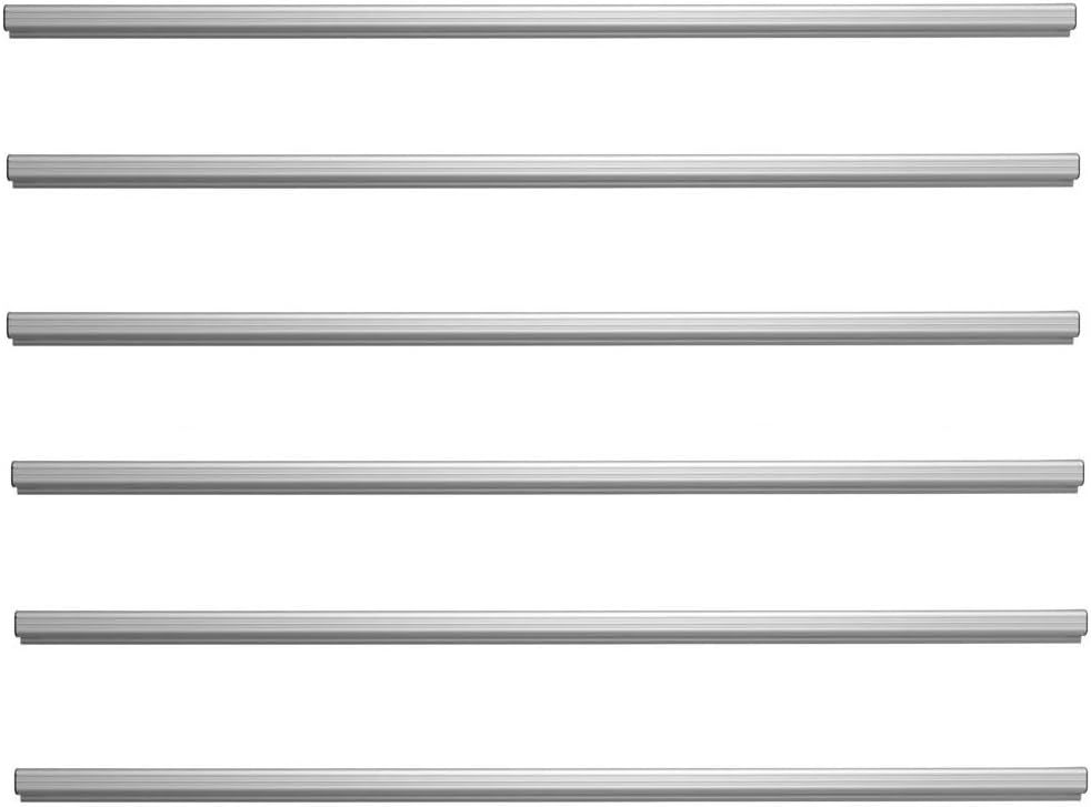 ADVANTUS Grip-A-Strip Display Rail, Regular Size, 4 Feet Long, Satin Finish Aluminum (2010) - Sold As 6 Pack, 6 Count Total