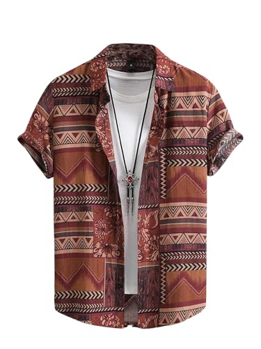 Image of POSHAX Men Shirt|| Shirt for Men|| Casual Shirt for Men (Geomatric)