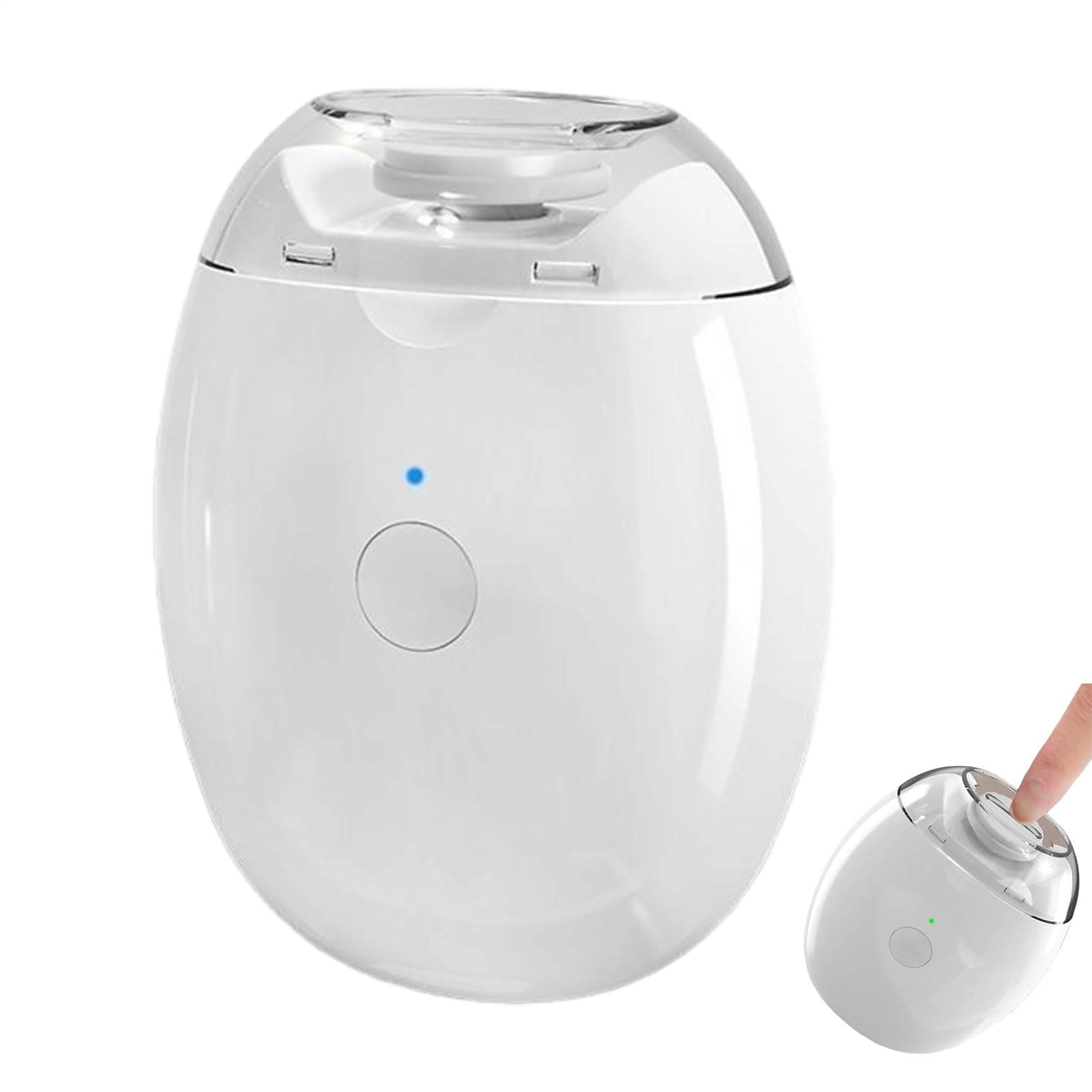 Universal Automatic Fingernail Grinder Led Light and 3-Speed Silent Electric Nail Grinder Rechargeable Nail Tools Portable Gentle Nails