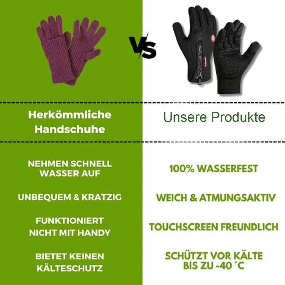 FUFRE Freezer Thermo Handschuhe, Thermohandschuhe Winter Herren Mit Wasserabweisender Beschichtung Und Touchscreen-Funktion, Ideal Für 