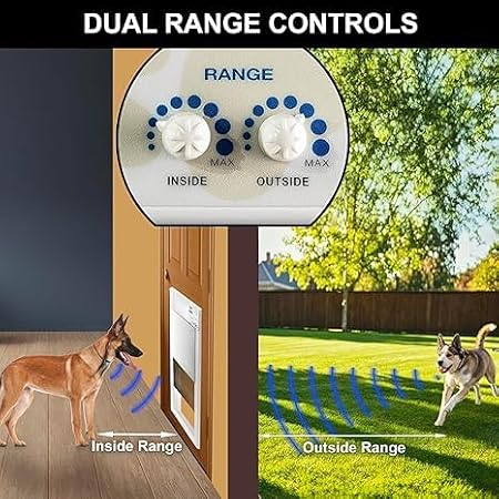 باب الحيوانات الأليفة الأوتوماتيكي بالكامل Power Pet الأصلي من العلامة التجارية High Tech Pet. يعمل بطوق الحيوانات الأليفة، وصول رباعي الاتجاهات، استشعار الاتجاه، قفل الترباس الميت، محكم الغلق، سريع، تشغيل هادئ، خدمة عملاء الولايات المتحدة الأمريكية