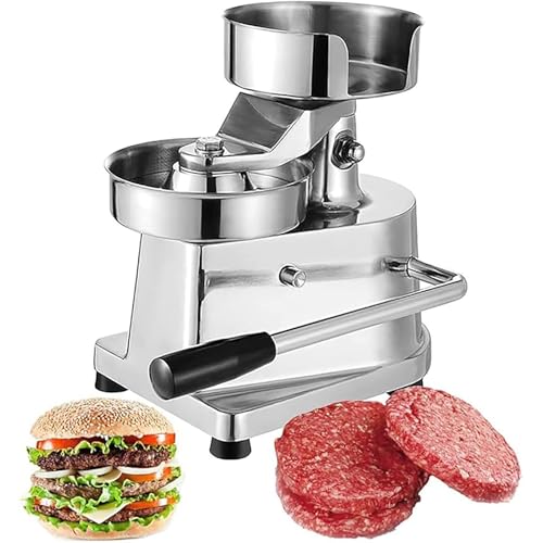 Prensa for hamburguesas, máquina for hacer hamburguesas de carne, prensa manual for galletas, prensa for hamburguesas de acero inoxidable, máquina comercial for formar hamburguesas for bares, restaura