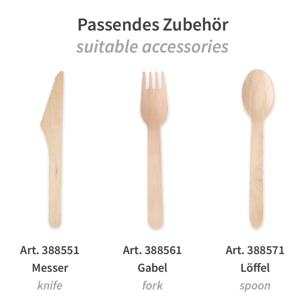 FRANZ MENSCH 1000 Stück NATUREStar Kaffeelöffel | Holz, FSC® 100%, natur, L: 11cm, Karton, Einwegbesteck, Holzteelöffel, Holzbesteck, Einmalbesteck, Party Besteck, Einmalteelöffel