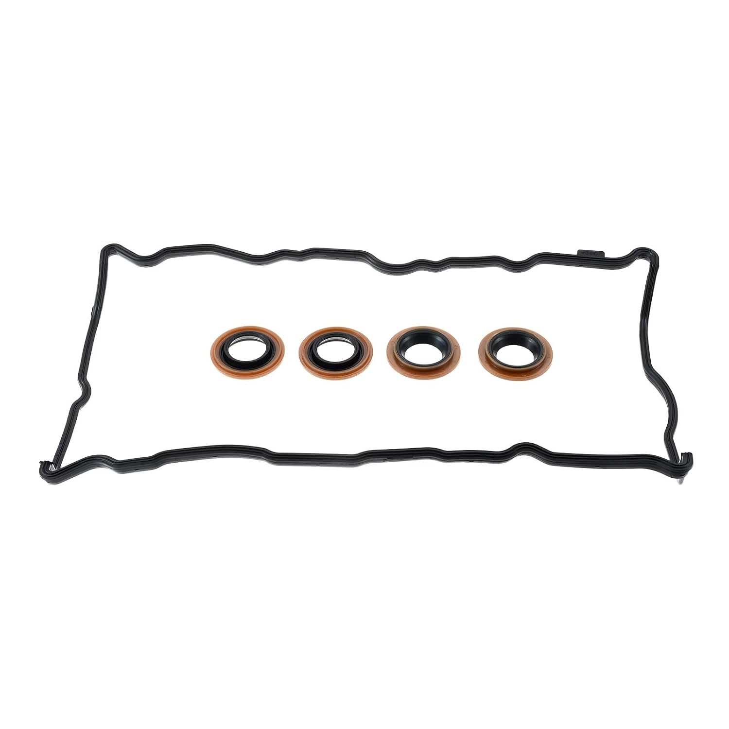 Car Engine Valve Seals Compatible with Nissan for Altima 2.5L 2007 2008 2009 2010 2011 2012 5pcs Car Engine Parts Valve Cover Gaskets Replacement OEM VS50777R QR25