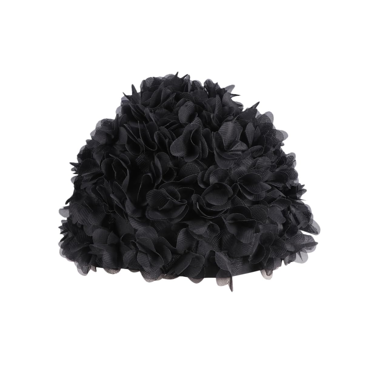 VANZACK 3piezas Gorro De Natación Forma De De para Mujer Diseño Elegante Color Negro Cómodo y Antideslizante para Piscina y Baño
