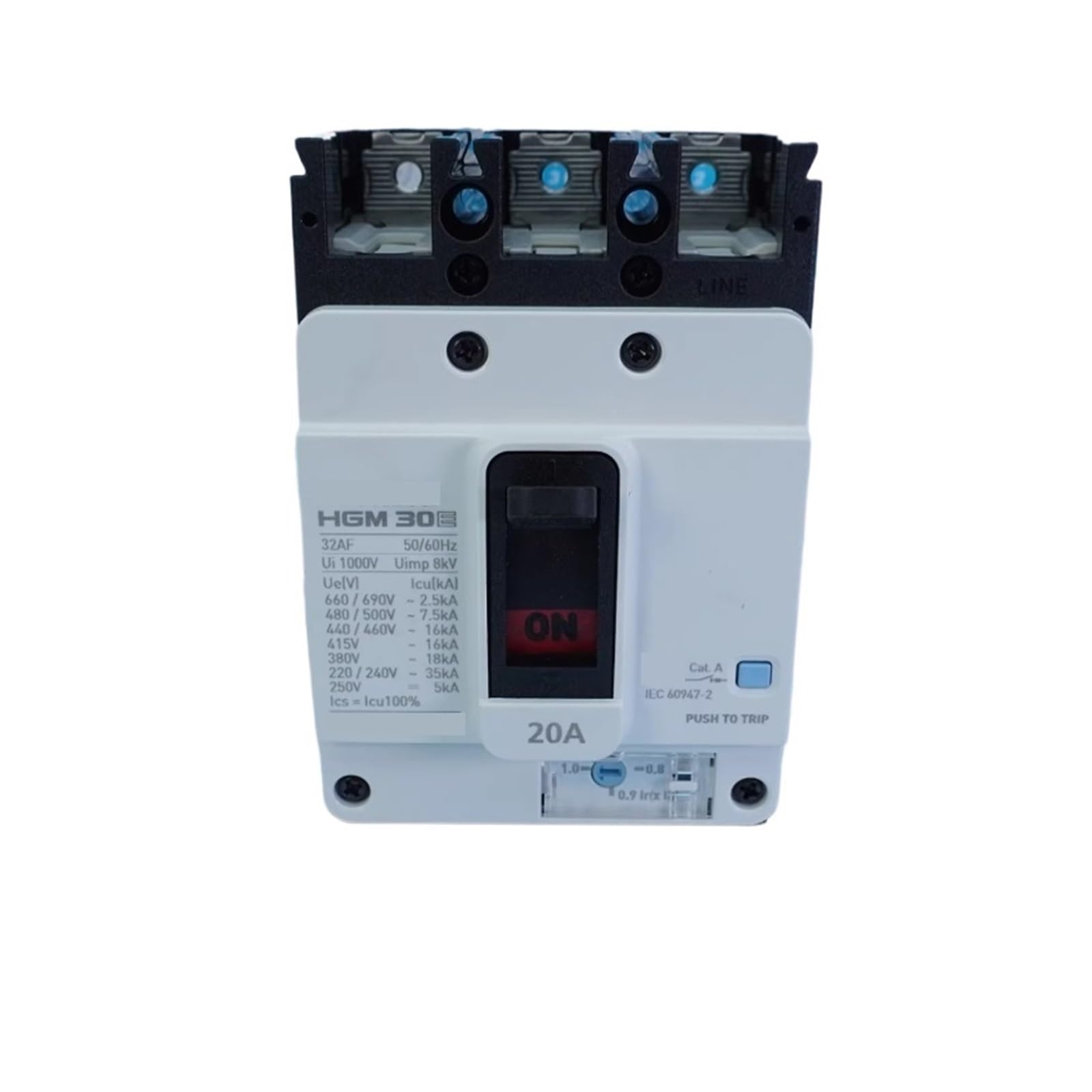Disjoncteur de courant HGM30E 3PT4S0000C magnéto-thermique 20A - 3