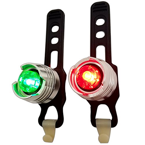 Bright Eyes Green & Red Aluminum Portable Marine Led Boating Lights - Boat Bow Or Stern Emergency Backup Safety Lights For Maximum Attention - Waterproof #TOP4