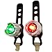 Bright Eyes Portable Marine LED Bow Safety Lights for Kayak Canoe or Larger Boat | Red and Green | Aluminum Battery Powered and Water-Resistant