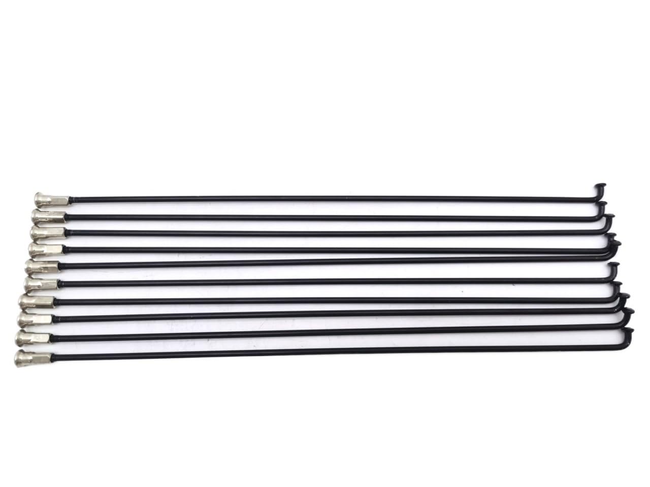Elettrico Per Bicicletta 12G 45#Steel Raggi Calibro 2.5mm Lunghezza 117-256mm Raggi Acciaio con Dadi Corrispondenti Nipples