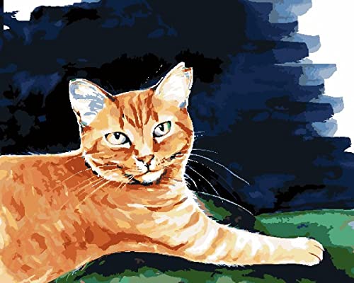 Point de Croix Facile 11CT Chat au Repos pour Broder sans se Tromper de Motif