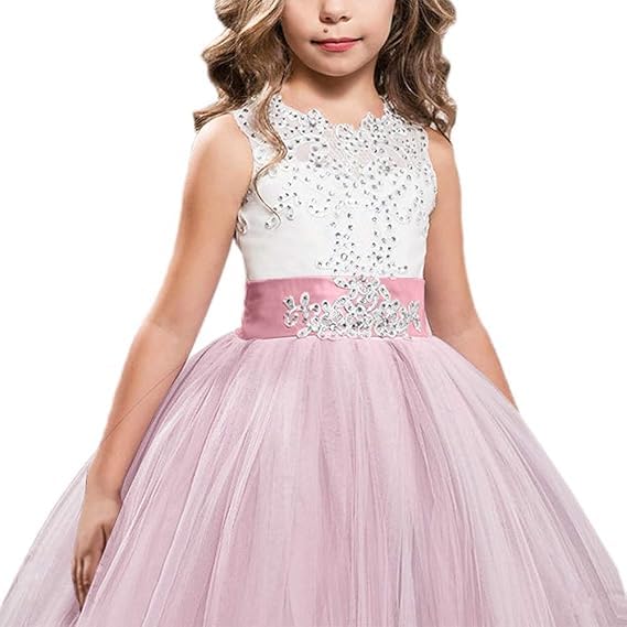 Flower Girl Dress for Wedding Puffy Pageant Gowns Princess Dress for Girls Tulle First Communion Ball Gowns for Teen Girls3
