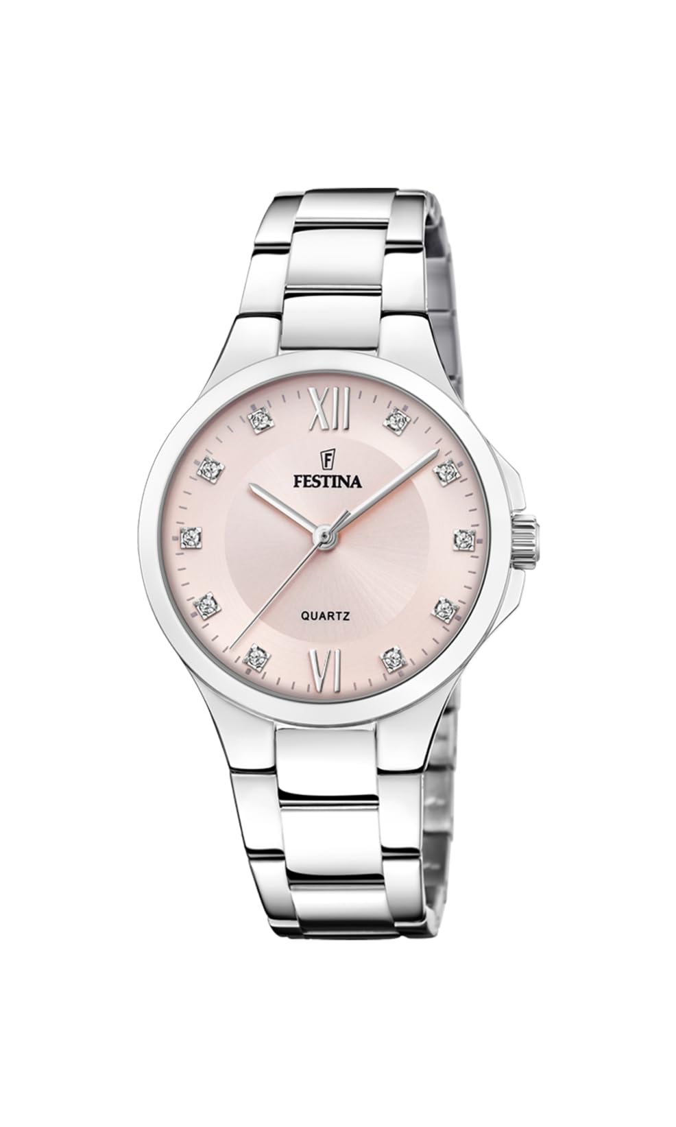 Festina F20582/2 Ladies Steel Watch With CZ Set & Steel