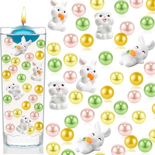 106 Pieces Easter Vase Filler Bunny Beads, Easter Vase Filler Bead for Vase Filler Vase Centerpiece Table Party Decor (B)