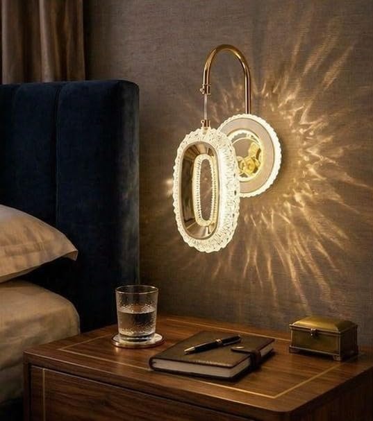 Image of blissbells Crystal Wall Light, LED Decorative Sconce (Crystal Hanging wall Light)