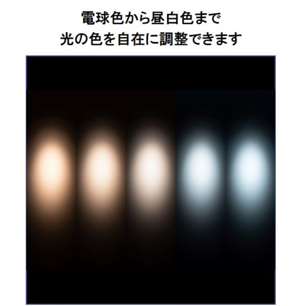 Amazon.co.jp : 「電球色から昼白色までの光色、明るさ、向きをスマホ