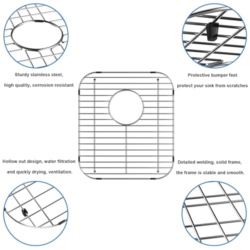 Rejilla para fregadero de cocina universal acero inox 13.2x11.6 miniatura 4