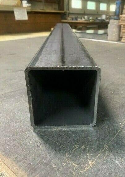 Steel Square Tube 4' x 4' x 40' Long x 3/16' Wall (0.188') Metal Sheet Weldable Sheet Metal Panels for Industrial DIY Use Projects Accessories