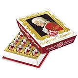 Reber Mozart-Barock – 20er Packung – Echte Reber Mozart-Kugeln aus Zartbitter-Schokolade, Marzipan und Nougat