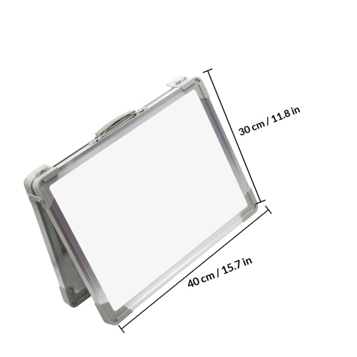 Lavagna in Lega di Alluminio e Abs Magnetica Portatile Doppia Faccia Bianco Spazio Scrittura Cancellabile Facilmente per Studenti e Adulti Uso Intrattenimento e Educazione