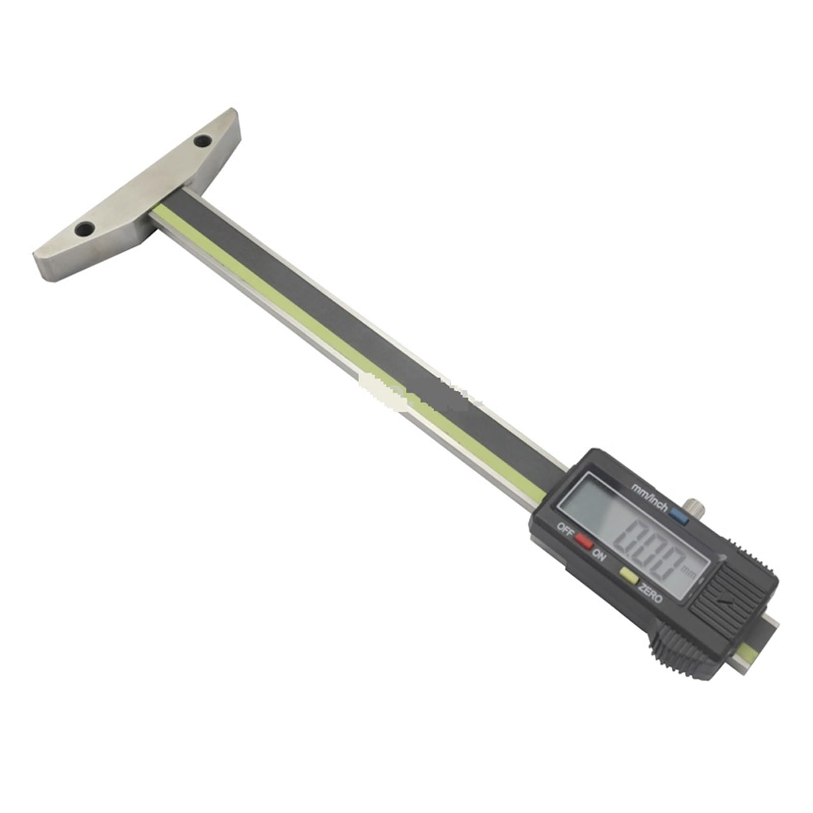 Medidor De Profundidad Digital De 0-50/100/150/200mm Con Varilla Delgada Medidor Electrónico De Profundidad De La Banda De Rodadura Del Neumático Con Calibrador De Varilla Delgada Preciso(0-200MM)