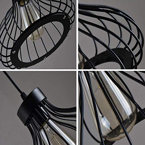 Mini candelabros modernos con acabado en hierro negro para techos elegantes 3