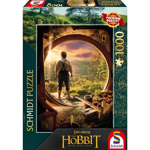Schmidt | The Hobbit: Leaving Bag End (1,000 Pieces) | Jigsaw Puzzle | Ages 14+ | 1+ Players