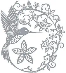 Molde de estêncil em relevo de folhas de flores de pássaros prateados para fazer álbuns de fotos faça-você-mesmo para fazer álbuns de fotos, artesanato, cortes decorativos