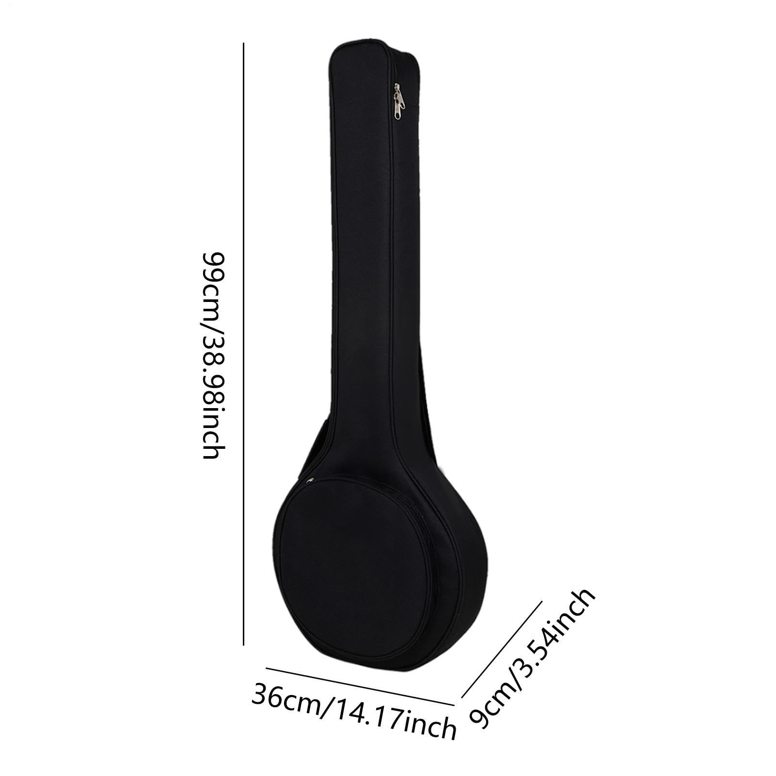Banjo-Tasche – wasserdichte Tasche mit 5 Saiten, Oxford-Stoff, gepolstert