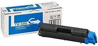 Kyocera Toner Cartridge TK-580 C - CYAN - 2.800 Pages Standard Capacity Genuine Premium Printer Toner - 1T02KTCNL0 - T2KTCNL0 - for FS-C5100DN / FS-C5150DN / ECOSYS P6021cdn
