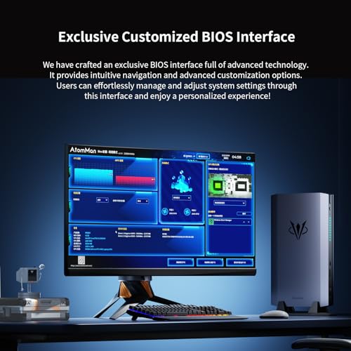 Image of AtomMan G7 Ti Gaming Mini PC|Intel Core i9-14900HX,24 Cores /32 Threads|NVIDIA GeForce RTX 4070 Graphics(8GB DDR6)|32GB DDR5 RAM 1TB PCIe 4.0 SSD|HDMI 2.1&USB4|3xUSB Type A| RGB LED |Wifi7&BT5.4