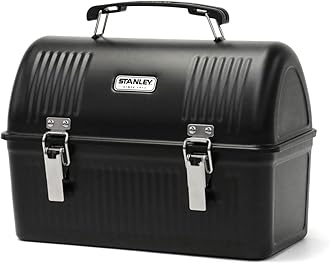 Stanley Classic Lunch Box 10 qt | Vintage Metal Lunchbox | Durable Meal Container with Handle and Latch | Stores Food, Drinks, Thermos, Water Bottle