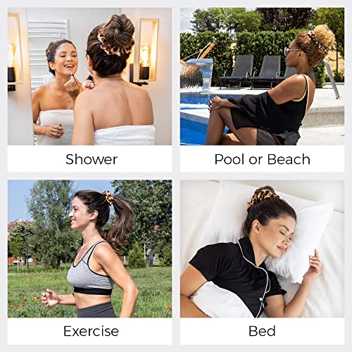 Microfibre Hair Drying Towel Scrunchies by The Perfect Haircare,Anti-Frizz & Silky Smooth,Ponytail,Bun Holder,Quick Drying & Absorbent,for Curly Wavy - Image 4