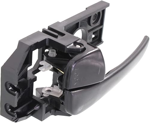 Miniatura 6 de Para Hyundai Elantra 2001-2006 Manija de puerta lado del conductor y del pasajero  Par  Trasera  Interior negro  Con botón de bloqueo de puerta