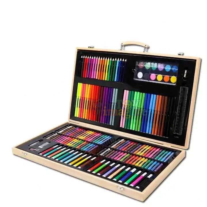 Image of Toy Imagine 180pcs Kids Painting Pen Colour Crayon Marker Pencil Drawing Art Set 180 pcs color stationery set colour pencil 180pcs kids drawing art set
