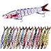 REElua Swimming Lures Multi Jointed Swimbaits with Treble Hook 13.4cm Fishing Lure Artificial Hard Baits for Trout Swimming Fishing Lure